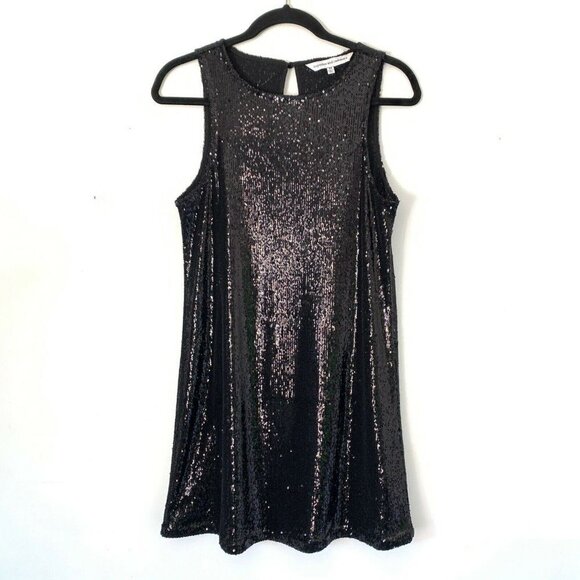 cupcakes and cashmere XS Black Pip Sequin Dress - Picture 1 of 6